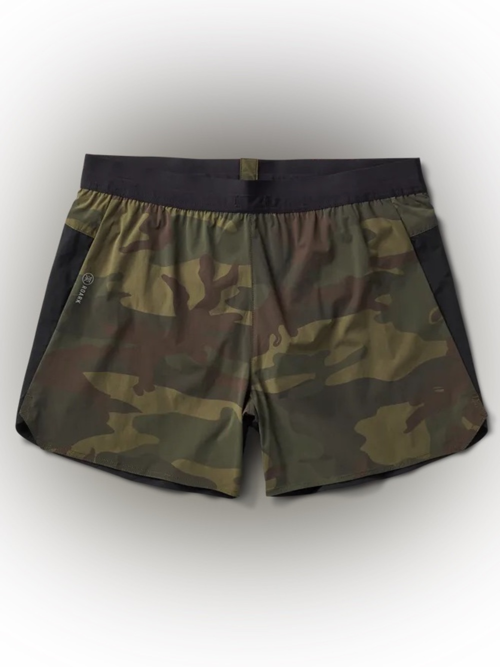 Roark Men's Camo Athletic Shorts - Olive & Black